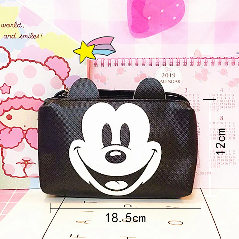 Детский плюшевый рюкзак Disney Mickey Minnie мини-кошелек детские сумки на плечо