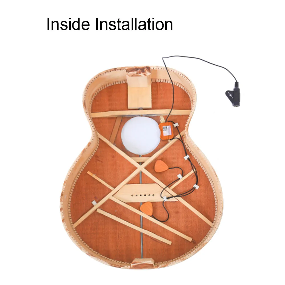 

Adeline Self-adhesive Wooden Guitar Pickup Transducer 3 Pickups for Acoustic Classic Folk Guitar Ukulele Violin Cajon Mandolin