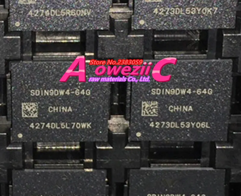 

Aoweziic 100% Новый оригинальный SDIN9DW4-64G BGA чип памяти SDIN9DW4 64G