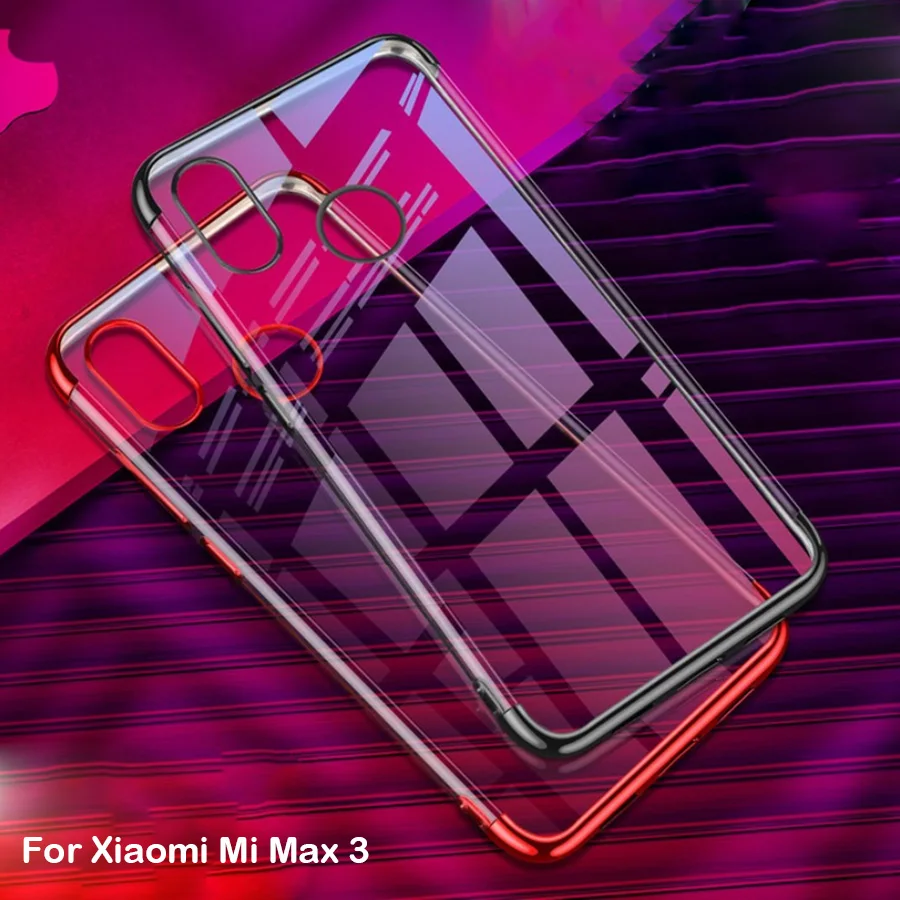 Ультратонкий Мягкий Прозрачный чехол из ТПУ Для Xiaomi mi max 3 с прозрачным покрытием