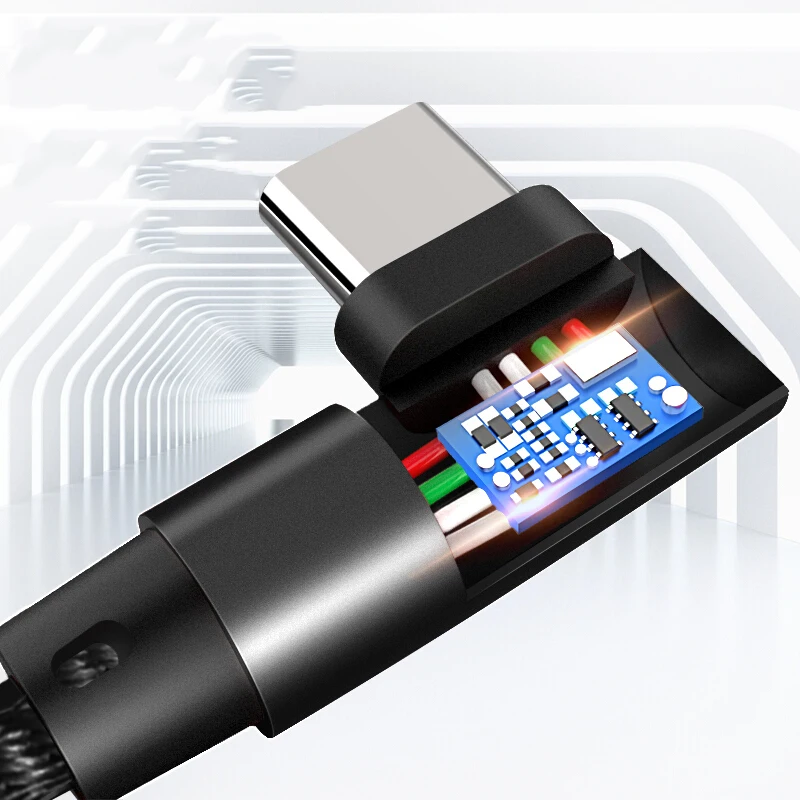 Suntaiho USB-Type C кабель 90 градусов локоть для huawei USB C зарядное устройство кабель для samsung LG для Oneplus данных Кабо Для Xiaomi 8 se