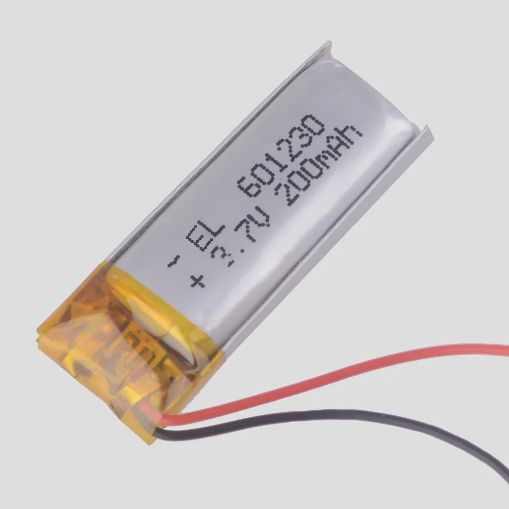Полимерная литиевая батарея 3 7 В 601230 200 мАч li po аккумуляторная bluetooth гарнитура