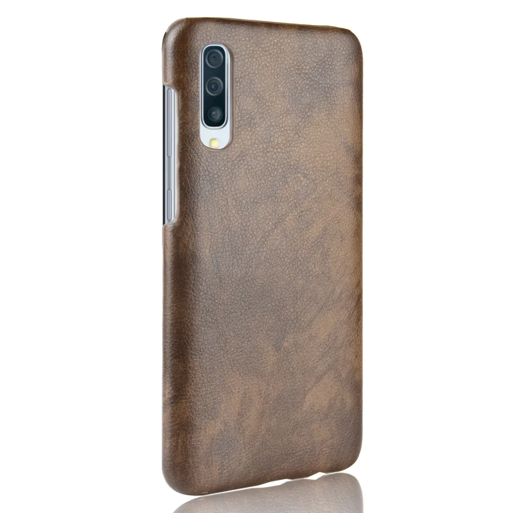 Для samsung Galaxy A50 чехол Роскошный винтажный ультра-тонкий из искусственной кожи