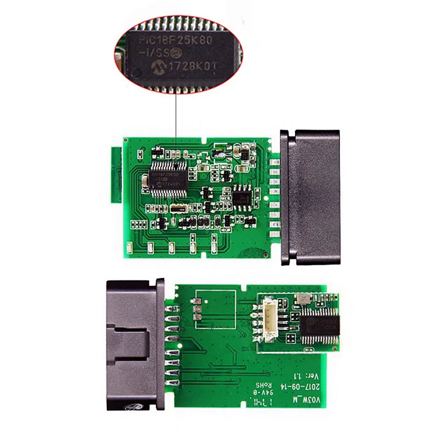 Чип ELM327 USB V1.5 PIC18F25K80 для Windows поддерживает все протоколы OBD2 прошивка ELM 327