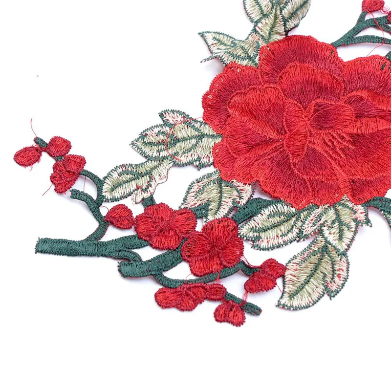 1 шт. вышивка в виде Розы нашивка для платья шляпы сумки джинсов аппликация