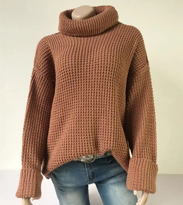 2019 Autumn Winter Women Oversized Sweater Korean Style Pullovers Clothes Turtleneck Sweaters | Женская одежда