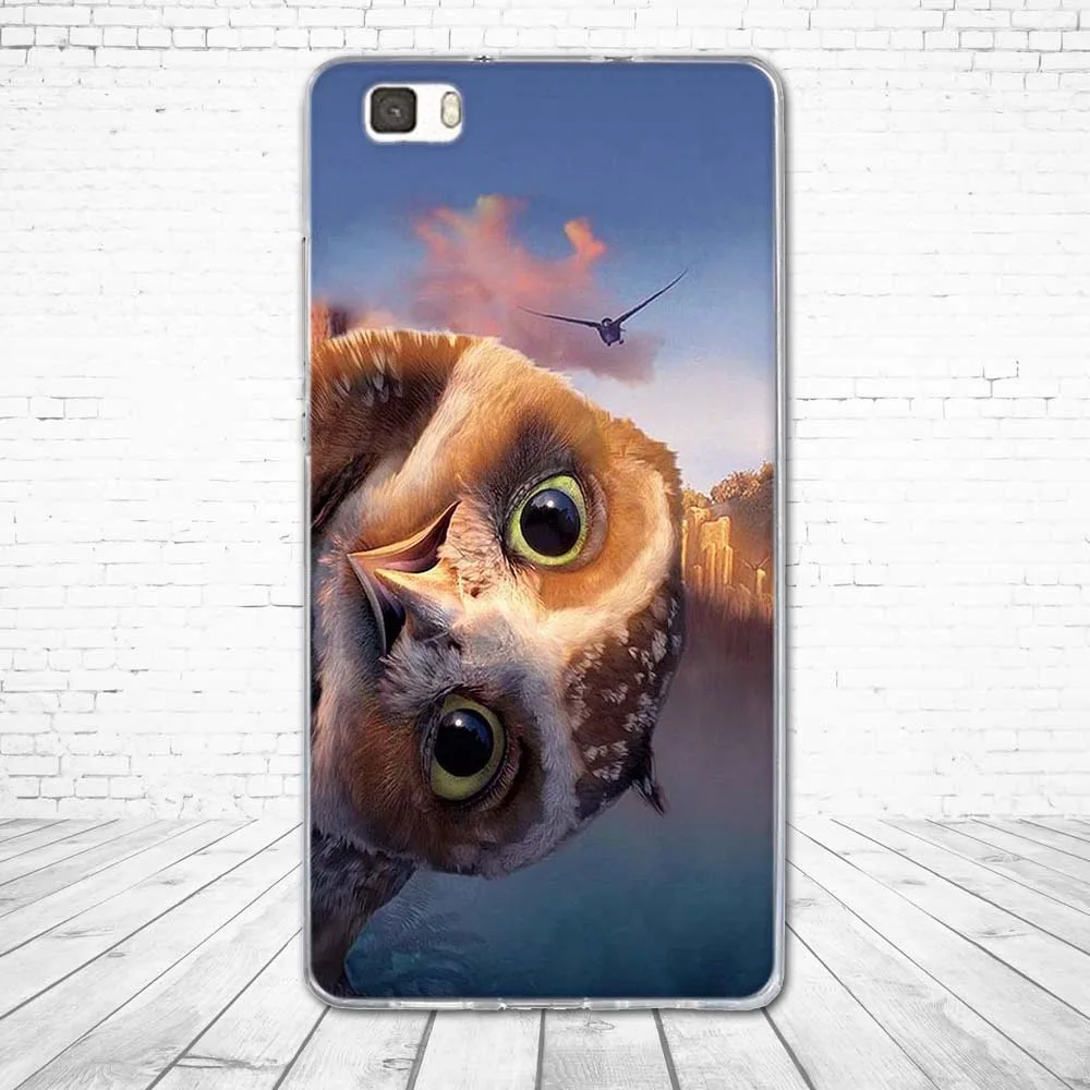 Чехол для Huawei P8 Lite Мягкая силиконовая задняя крышка из ТПУ с 3D рисунком чехол Ascend