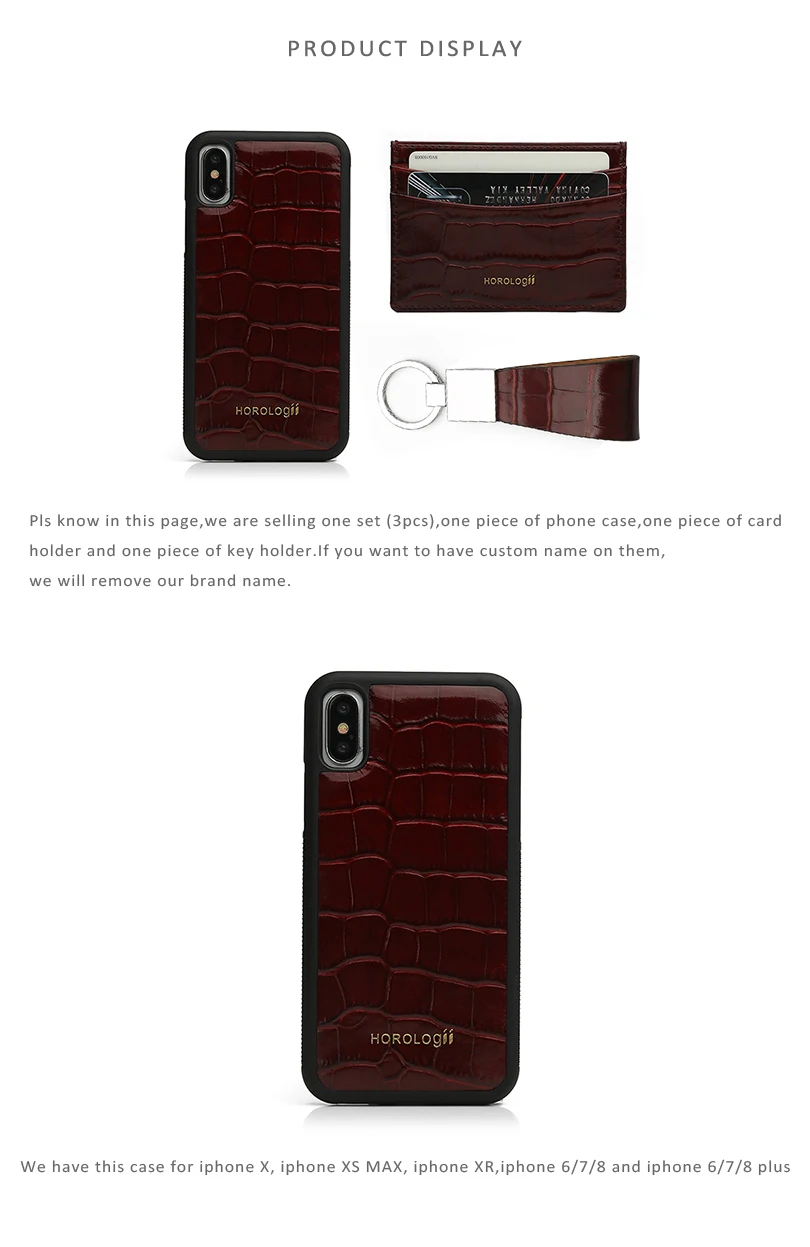 Horologii индивидуальный чехол для телефона для iphone Xs Max итальянские кожаные аксессуары подарочный набор дропшиппинг сервис