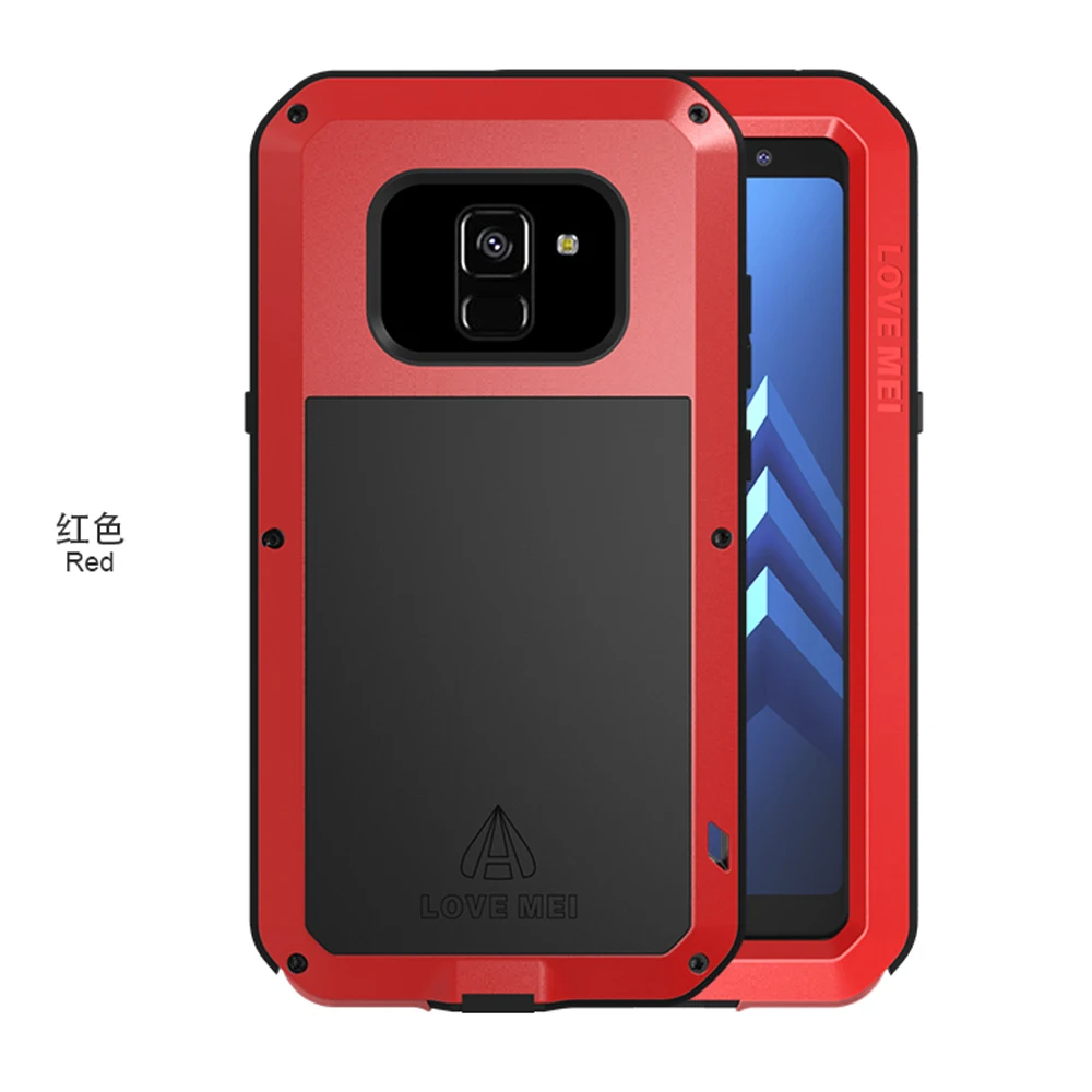 Love Mei Armor Case for Samsung Galaxy A8 Plus 2018 Shockproof Heavy Duty Waterproof Cover Hard Shell | Мобильные телефоны и