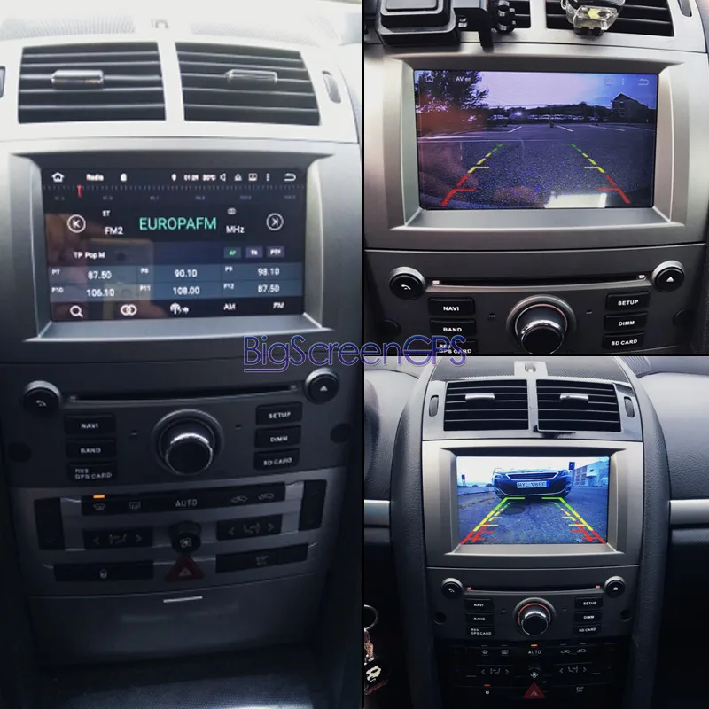 7 дюймов Android 9,0 4+ 64 ГБ Автомобильный dvd-плеер gps навигация для peugeot 407 2004-2010 радио мультимедиа Satnav головное устройство стерео Wifi