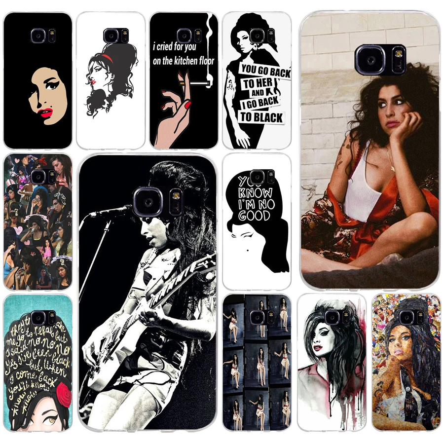 219AQ amy winehouse 2 Мягкий ТПУ силиконовый чехол для samsung Galaxy s6 s7 edge s8 s9 plus чехол|Бамперы| |