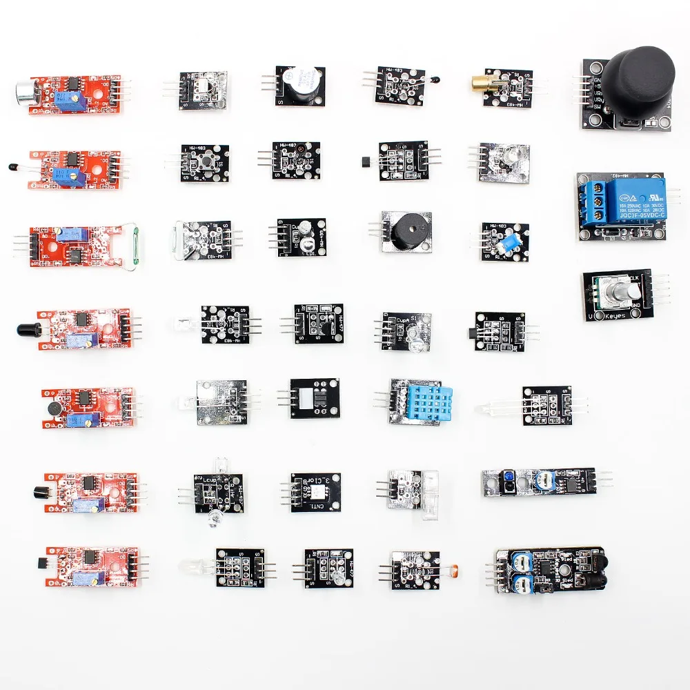 Наборы датчиков 37 в 1 для Arduino|Интегральные схемы| |