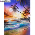 Алмазная живопись, квадратнаякруглая вышивка Морской кокосовый орех, драпировка для спальни, 119DP