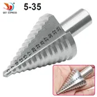 Горячая Распродажа 1 шт. 5-35 мм ступенчатое сверло металлическое высокоскоростное стальное сверло для древесины установка трубопроводов HSS 4241 промышленное сверло