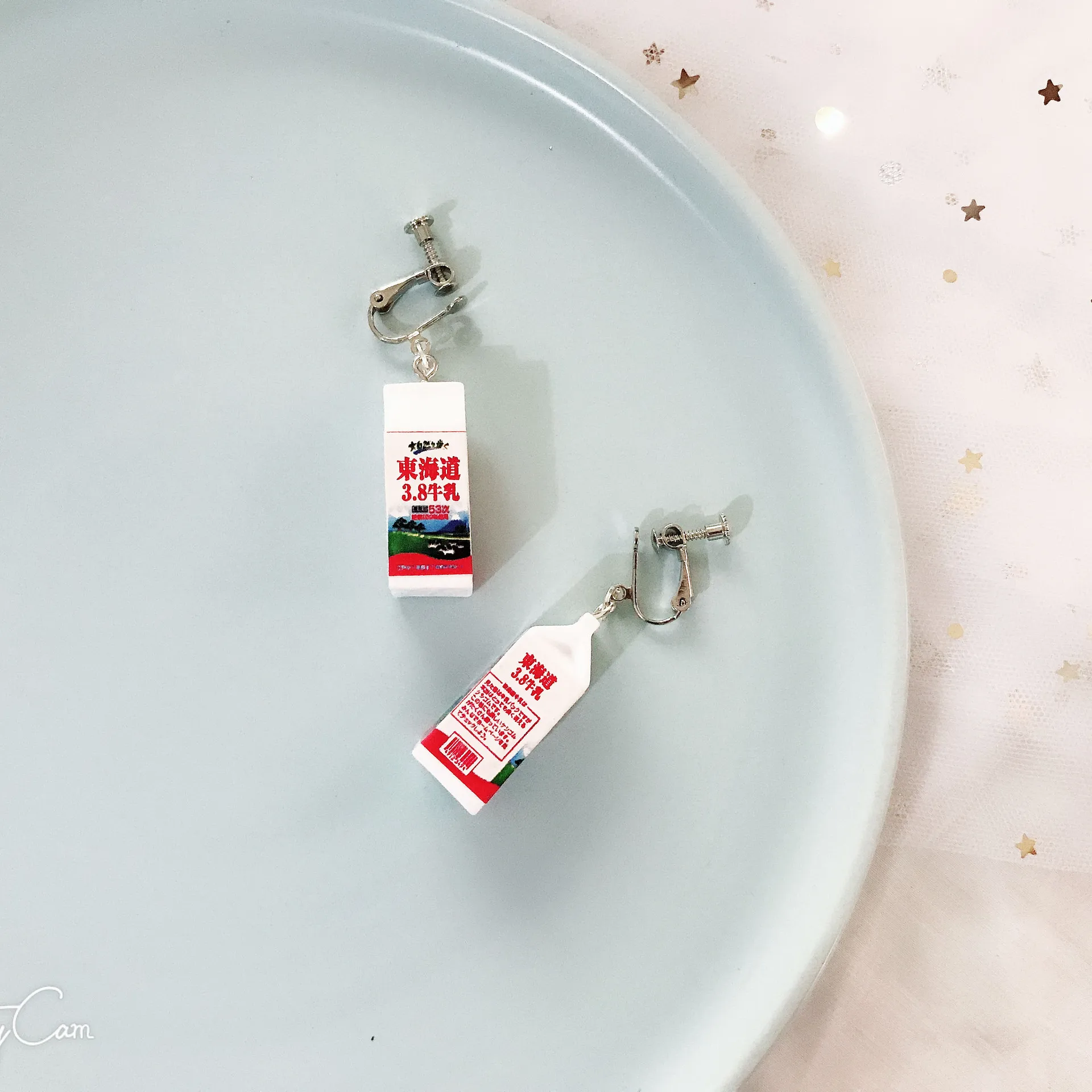 Korean milk bottle Drop Earrings for Women Fashion Accessories Girl DIY Handmade Unique Personality Dangle Earrings Jewelry Gift