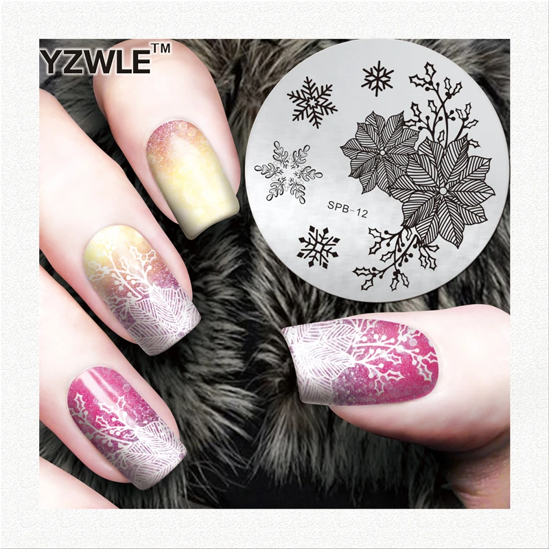 Лучшая сделка металлические шаблоны YZWLE для маникюрного салона|image template|nail imagenail
