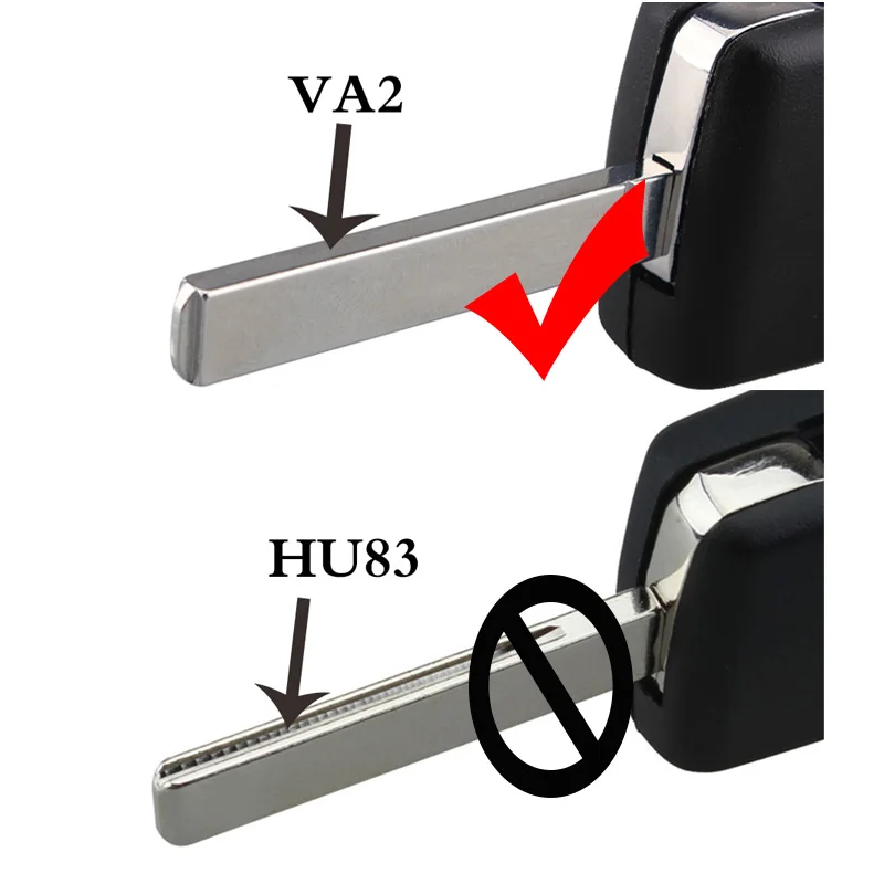 BHKEY 3 кнопки дистанционный Автомобильный складной брелок для Peugeot Citroen Berlingo 307 407 308