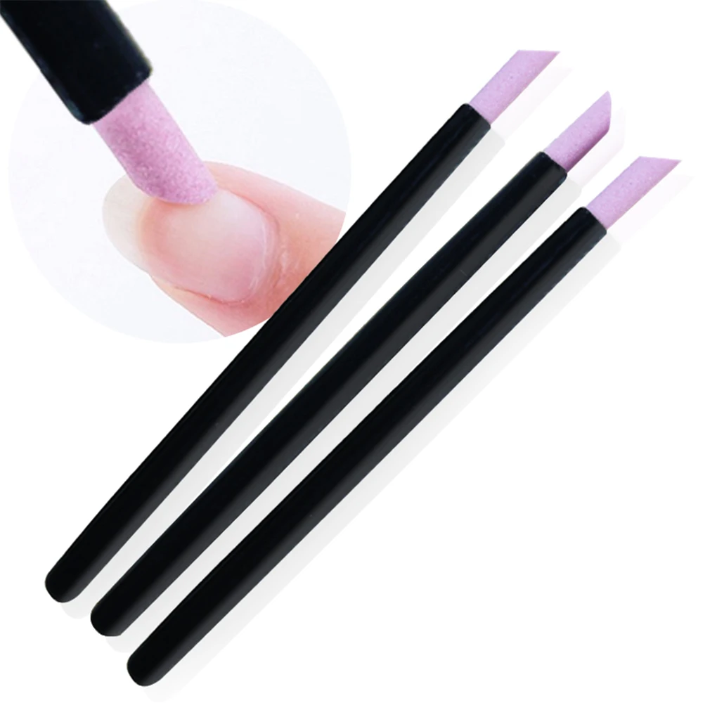 

1pcs Black Quartz Scrubs Stone Cuticle Stick Pen Spoon Cut Nail Pusher Manicure Care Tools Cuticle Nail Art Pusher Care Nail