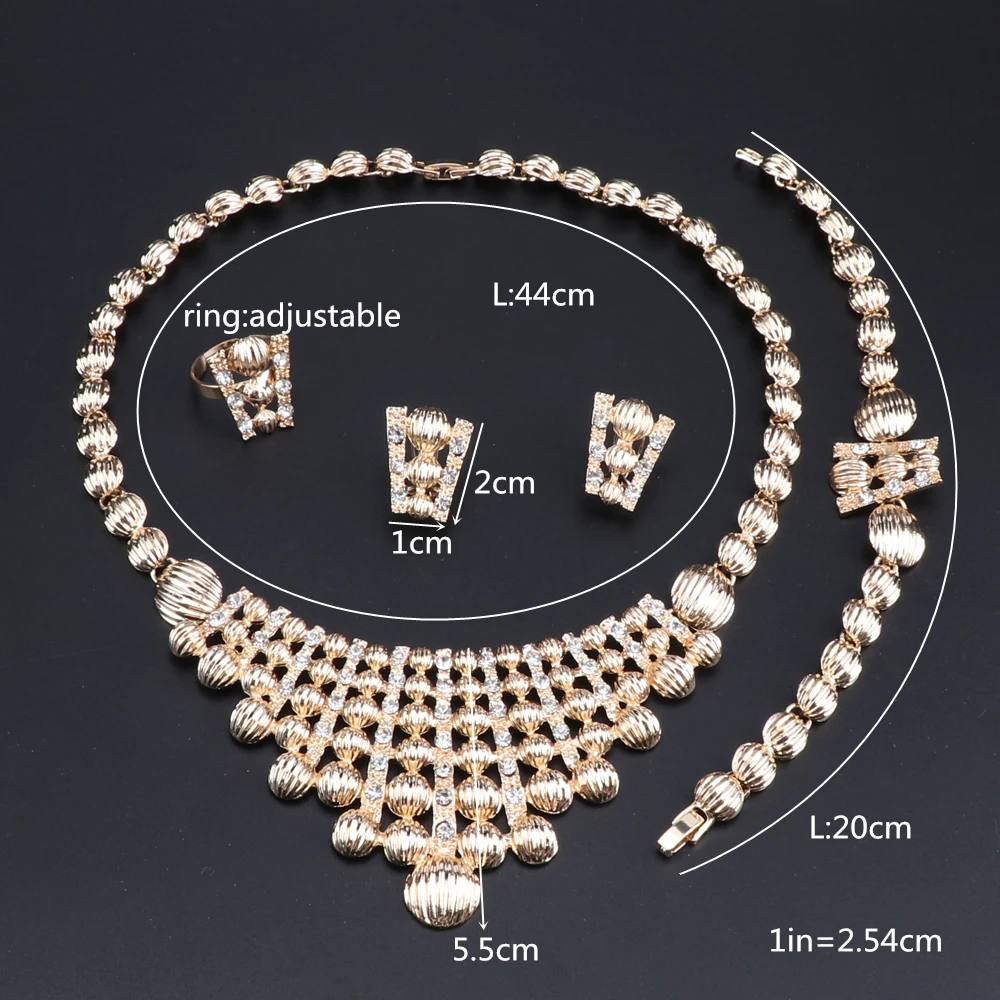 Комплект ювелирных изделий для женщин в Африканском Дубае нигерийские бусы