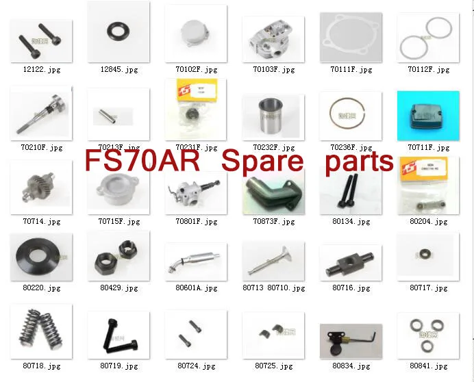 Четырехтактный двигатель ASP FS70AR запасные части поршневое кольцо выхлопная дверь