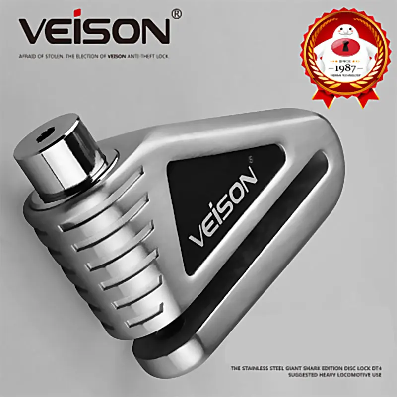 VEISON мотоциклетный замок из нержавеющей стали дисковый тормозной Электрический