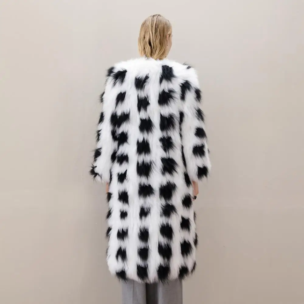 Wholesale/ Retail two Colors Women Real Fox Fur Jacket Or Lady Winter Fashion Fur Coat knitted warm soft fur coat Drop shipping