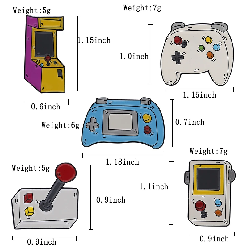 Брошь на лацкан I love Video game |