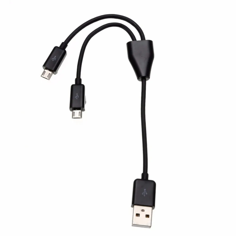 Черный Белый Цвет USB 2 0 на портный Dual Micro Мужской Y сплиттер Высокое качество
