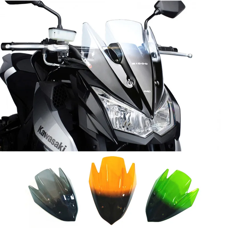 Ветровое стекло для мотоцикла с двойными пузырьками Kawasaki Z1000 Z 1000 2010 2013|Козырьки