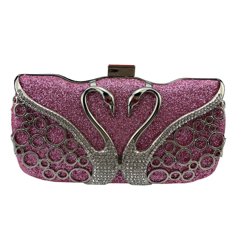 2 Evening Bag Роскошные сумки с кристаллами женские вечерние сумки со стразами Лебедь Роскошные клатчи женские дизайнерские сумки - Цвет: 2 Evening Bag