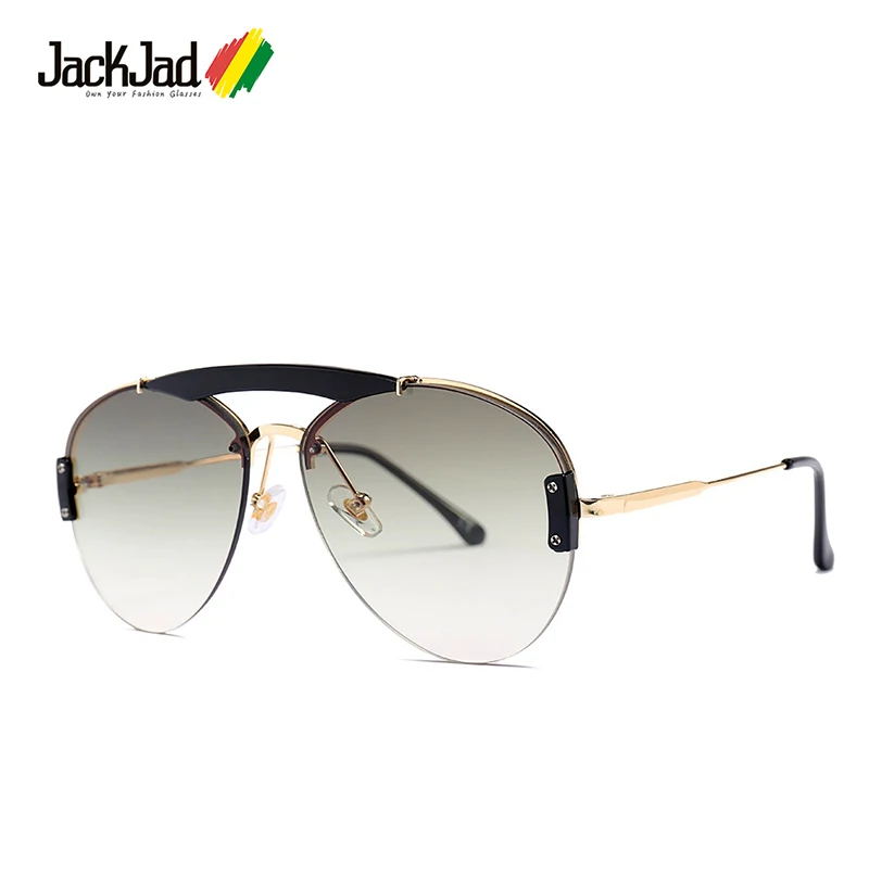 

JackJad 2020 Fashion Pilot Aviation Style Sunglasses Double Beams Vintage Gradient Brand Design Sun Glasses Oculos De Sol 23095