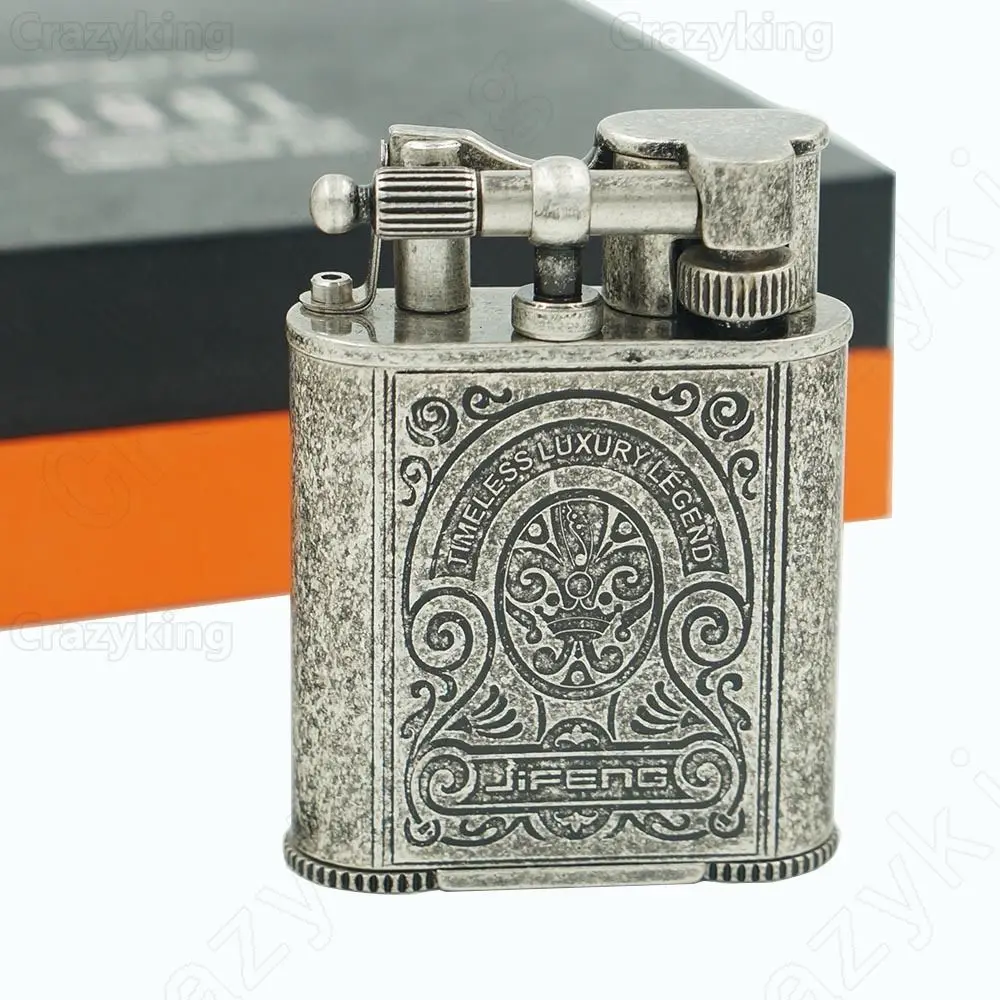 Винтажный серебристый/воодушевленный Медный 2 фонарик струйный пламенный