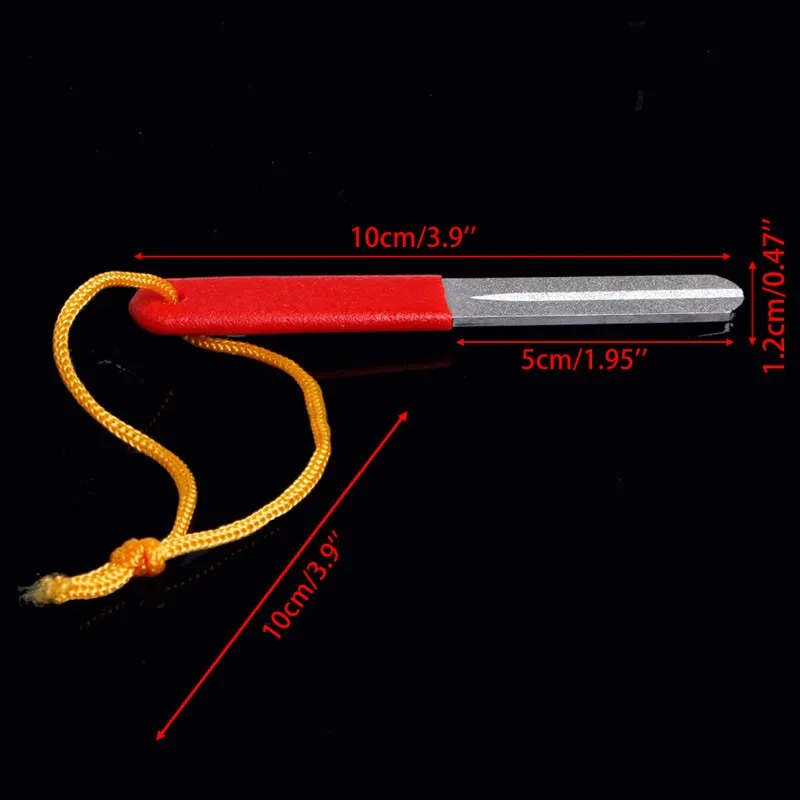 

Fishing Hook Hone Fishhook Sharpening Tackle Sharpener With Grooves Both Sides