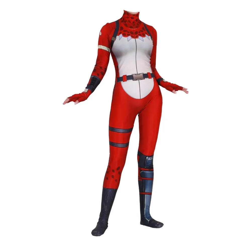 2019 женский костюм для костюмированной вечеринки в стиле игры Kostuum RED NOSED RAIDER