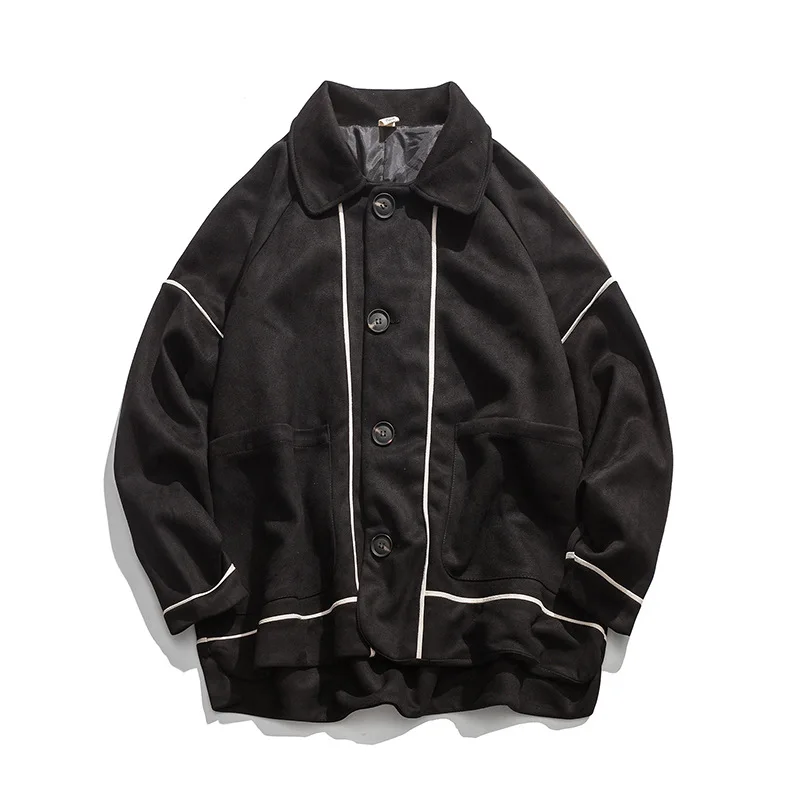 

Autumn and winter suede art jacket men's loose men's clothing casual jacket