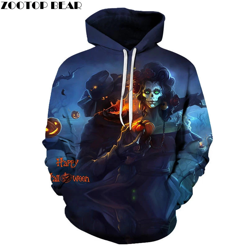 Джек и Салли толстовки для мужчин женщин 3d спортивный костюм одежда с капюшоном