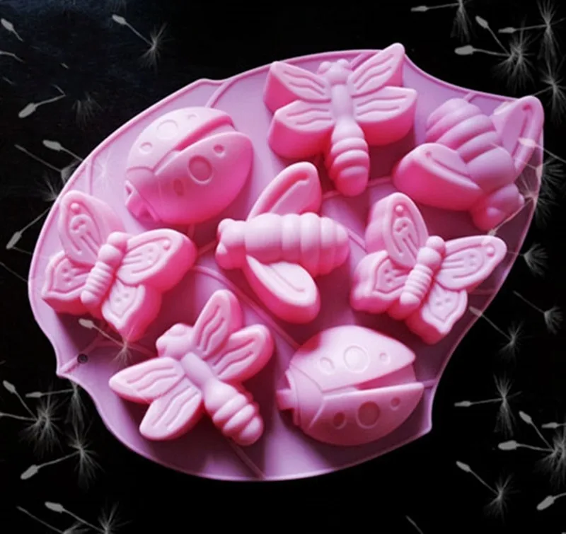 Новинка форма для шоколада в виде улитки насекомых бабочек инструменты торта
