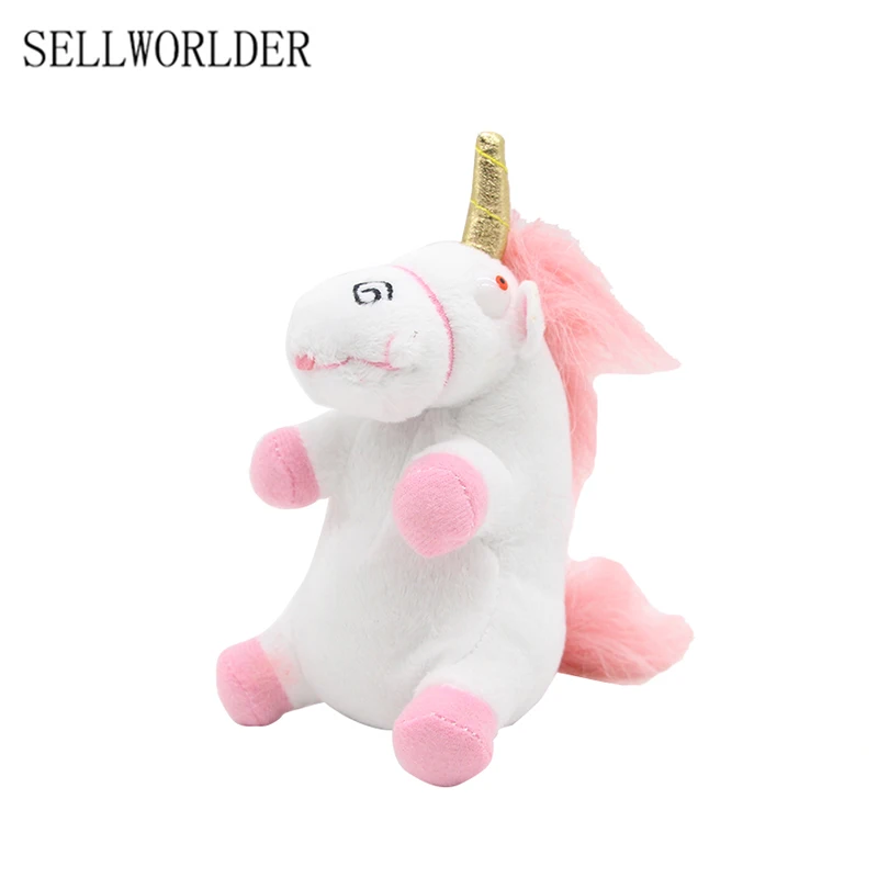 

SELLWORLDER Big Eyes Plush Animal mini Unicorn Dolls Toys with Key Chain Pendant