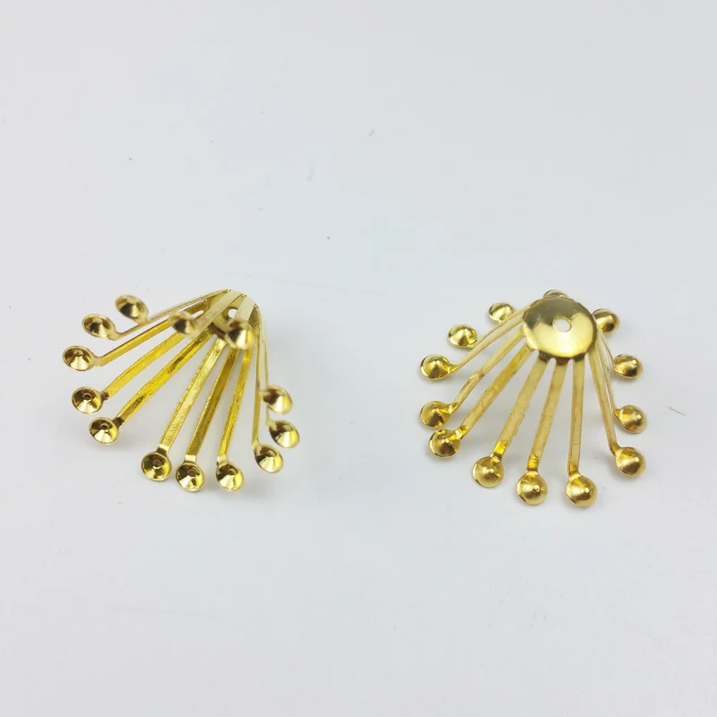 50pcs 15x22mm Filigree flower Wraps Metal Charms For Embellishment Scrapbook DIY Jewelry Craft ear accessories | Украшения и