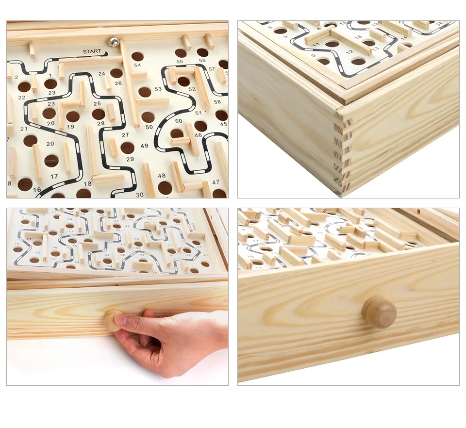 MITOYS 3D головоломка деревянные лабиринтные игрушки доска мяч лабиринт игры игрушки ручной работы детские развивающие Пазлы Размер: 32*28 см
