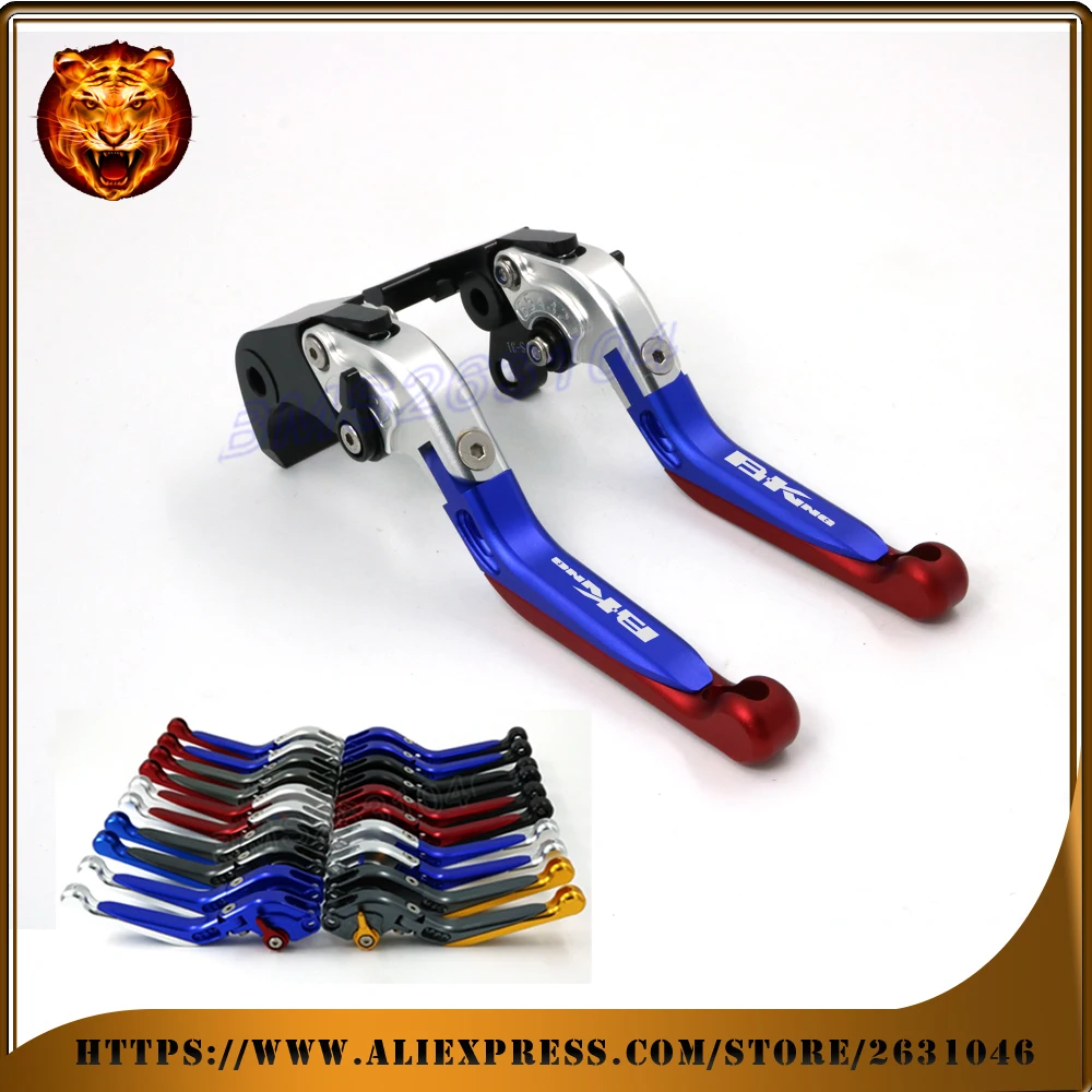 

Adjustable Folding Extendable Brake Clutch Lever Motorcycle For SUZUKI BKING B-KING 2008 2009 2010 2011 WITH LOGO CNC