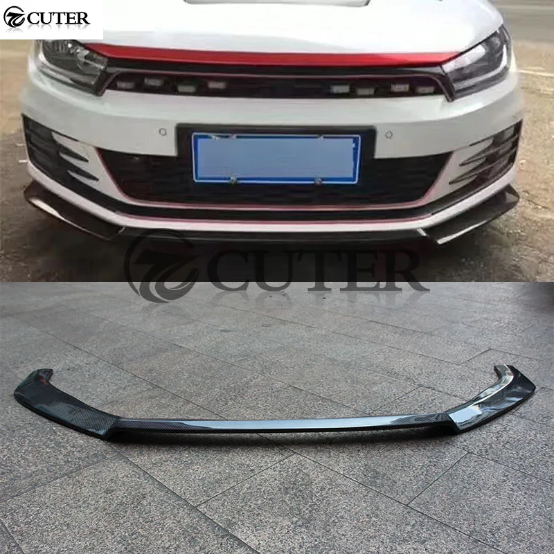 Спойлер для переднего бампера из углеродного волокна Volkswagen Scirocco standard bumper KT style
