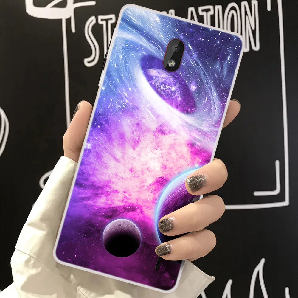 Чехол для телефона Nokia 1 Plus мягкий чехол с рисунком звездного неба Луны 2019 TA 1130 1111
