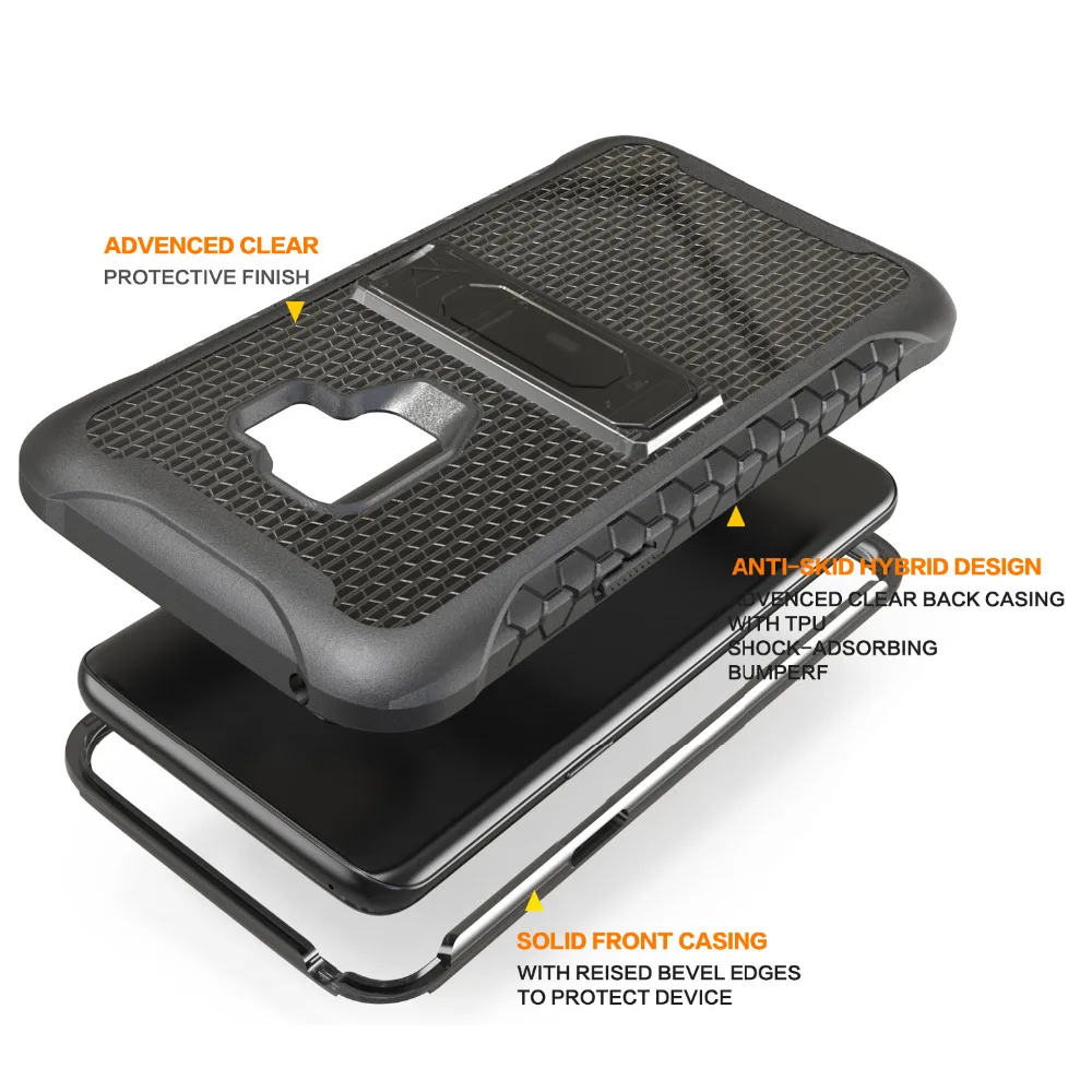 KSELF Luxury 360 Heavy Duty Hard Case For Samsung Galaxy S9 PLUS Note 9 Stand Phone Hybrid Shockproof Rugged Impact Cove | Мобильные