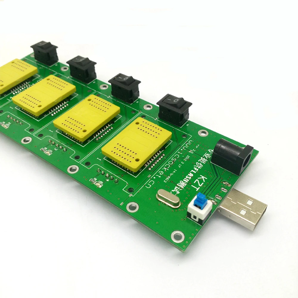 4 в 1 Универсальная Тестовая плата BGA152/132/100/63 TSOP48 NAND flash adapter AU6989 FLASH USB интерфейс тестирование программного разъема