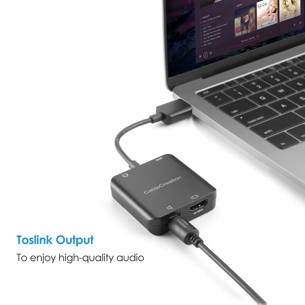 HDMI аудио экстрактор 4K x 2K @ 60 Гц в + Toslink оптический цифровой выход 3 5 мм стерео
