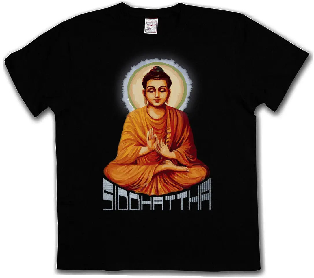 Винтажная Футболка SIDDHATTHA GOTAMA женская футболка высокого качества с круглым