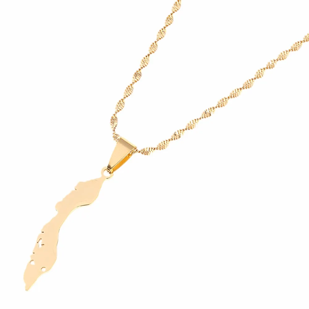 Кулон на ожерелье с изображением карты острова Curacao золотого цвета|necklace pendant gold|gift