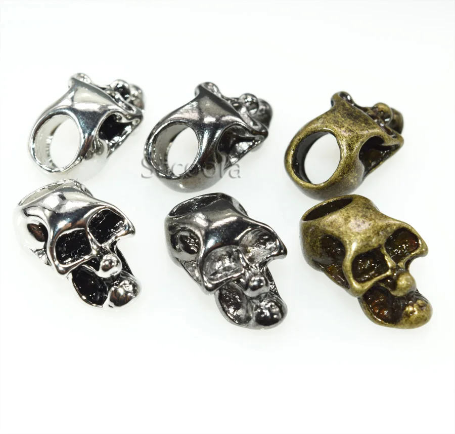 1000 шт. одинарное вертикальное отверстие|bead scarf|skull wedgebead weights |