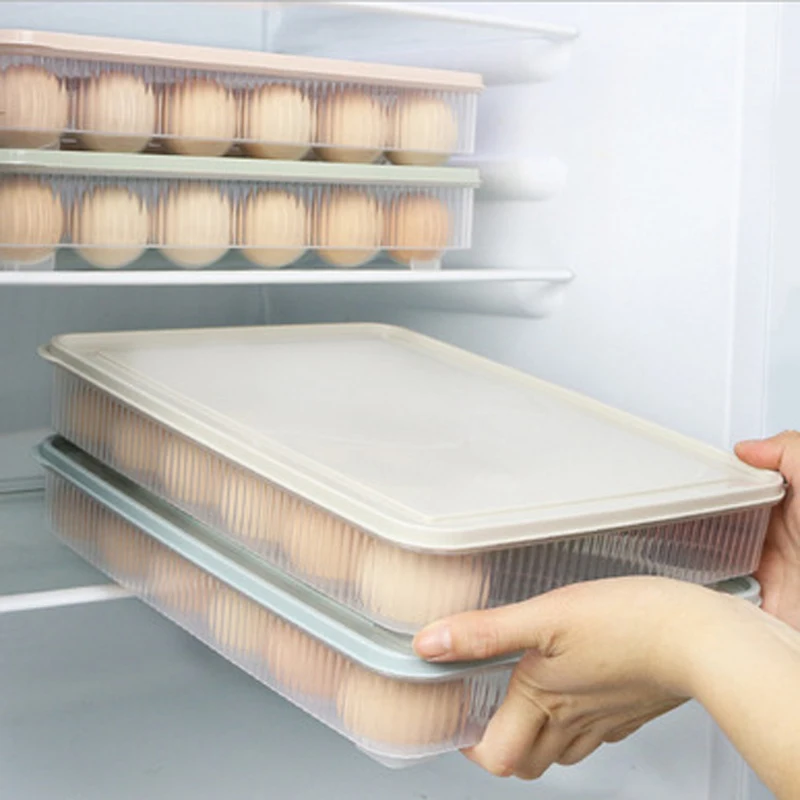 1 шт. пластиковая коробка 24 сетки держатель для яиц кухни пыленепроницаемые